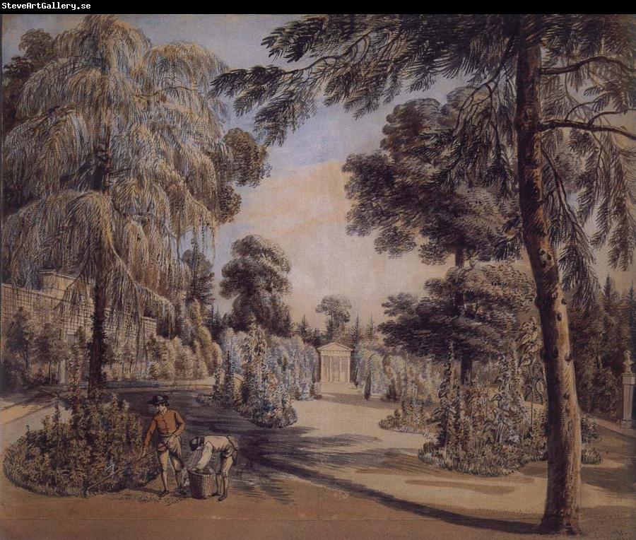 SANDBY, Paul The Flower Garden at Nunebam Courtney